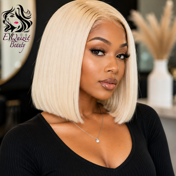 Storm Platinum 10” Bob | Premium Human Hair Bob Wig