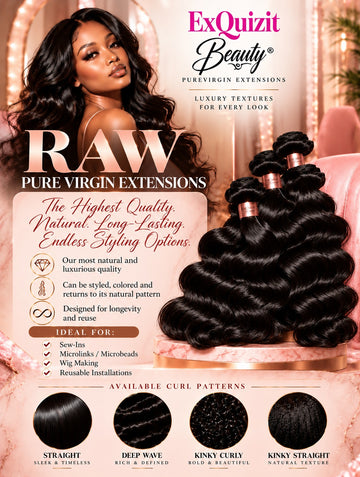 RAW Pure Virgin Extensions | Luxury Natural Hair Collection