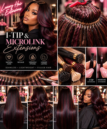 Luxury I-Tip Microlink Hair Extensions – Raw Hair